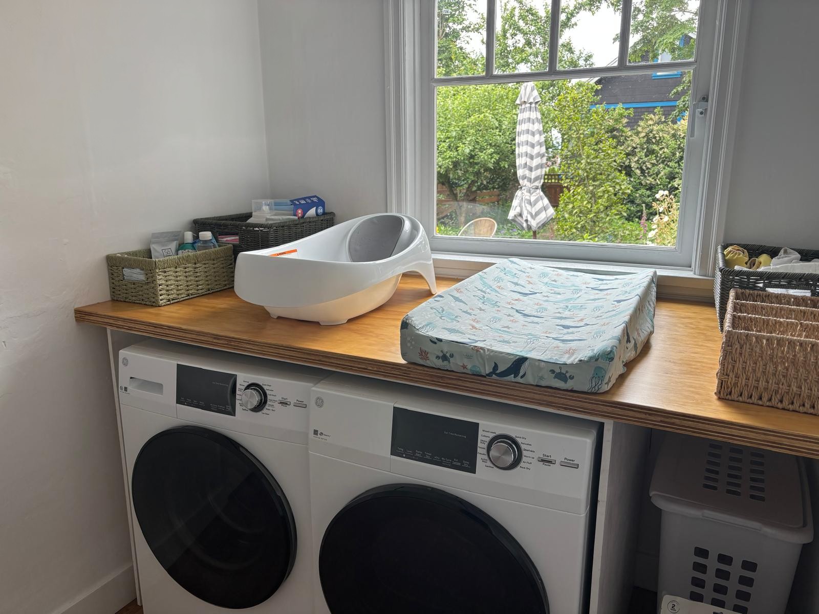 New laundry station installation and nursery upgrade renovation in Victoria BC